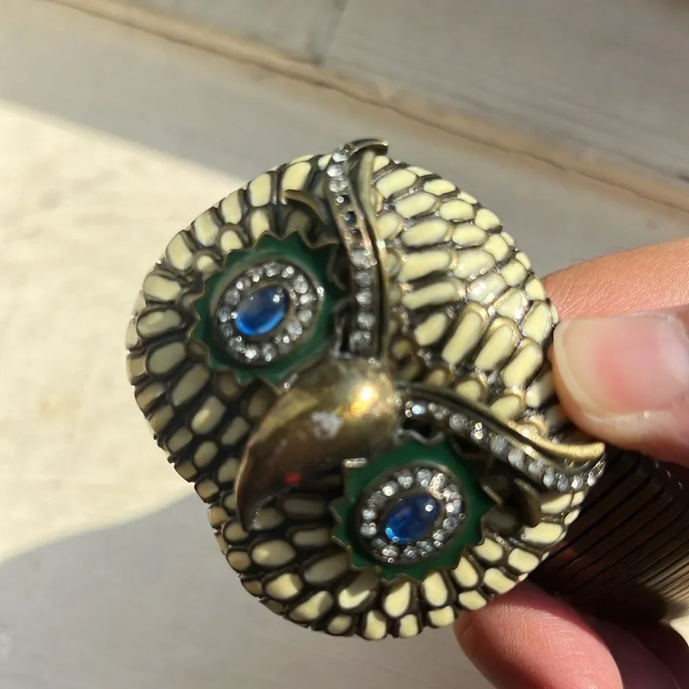 Anthropologie owl stretch belt